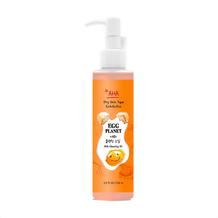 Уцінка! Гідрофільна олія для обличчя Daeng Gi Meo Ri Egg Planet AHA Cleansing Oil для сухої шкіри обличчя, з AHA кислотами, 150 мл